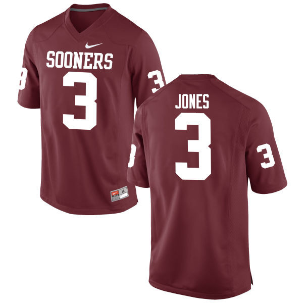 Men Oklahoma Sooners #3 Mykel Jones College Football Jerseys Game-Crimson - Click Image to Close